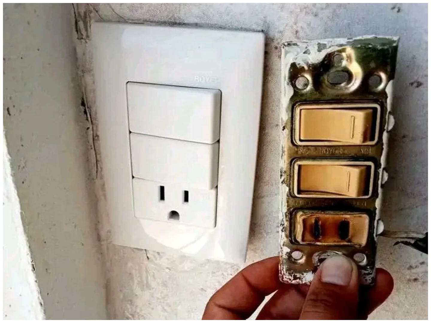 Tecnico haciendo Reparación de Falla Electrica en Acapulco